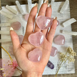 Small Rose Quartz Heart - (1 piece intuitively chosen) - Simply Affinity