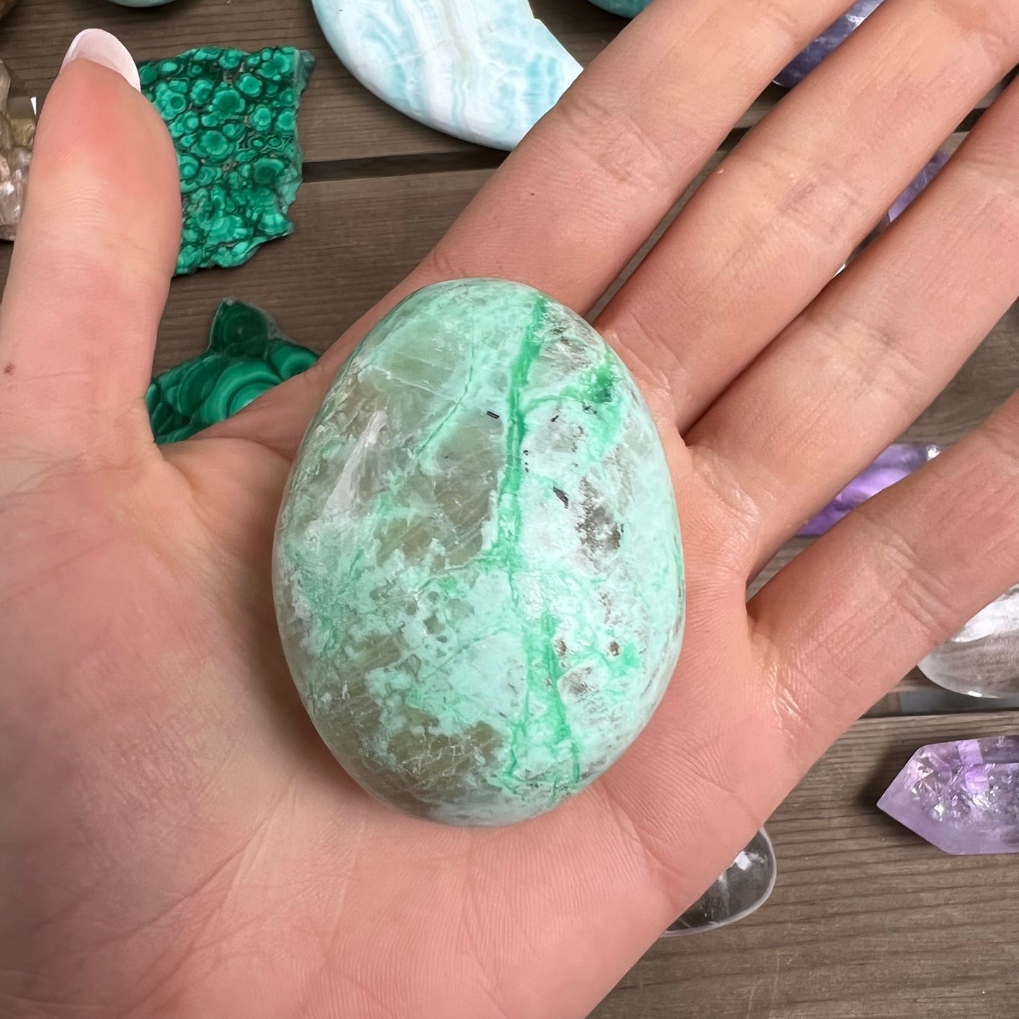 Garnierite Palm Stone (#8) - Simply Affinity