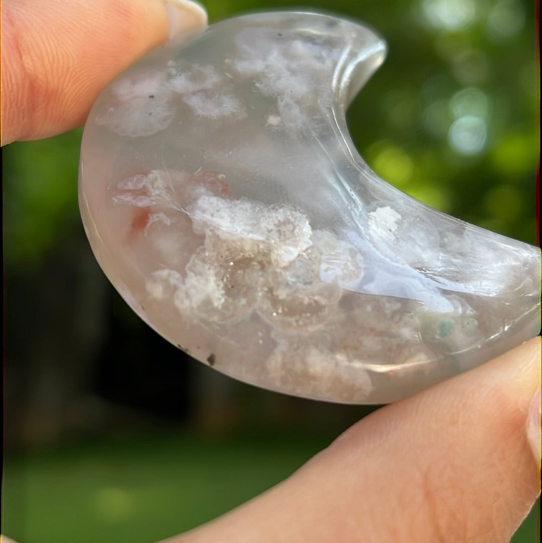 Flower Agate Moon (#12) - Simply Affinity