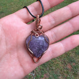 Lepidolite Heart Pendant - Ready to Ship - Simply Affinity