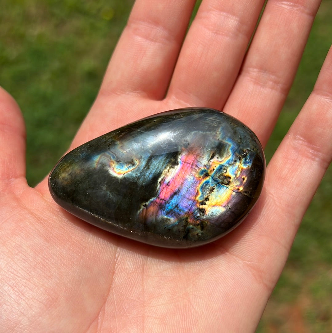 Labradorite Palm Stone (#130) - Simply Affinity