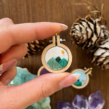 Mini Embroidered Mountain Range Necklace - Simply Affinity