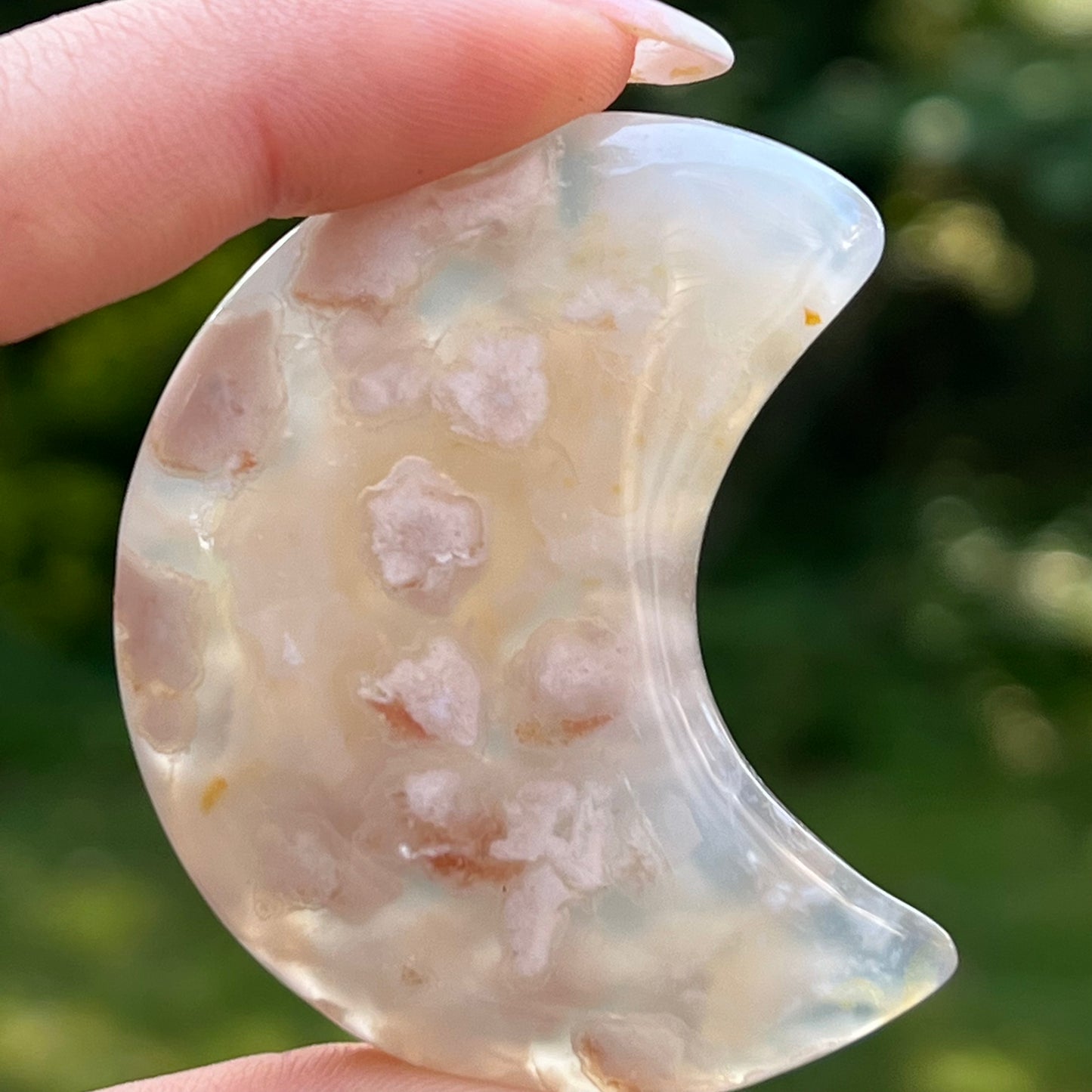Flower Agate Moon (#7) - Simply Affinity
