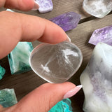 Mini Clear Quartz Heart (#1) - Simply Affinity