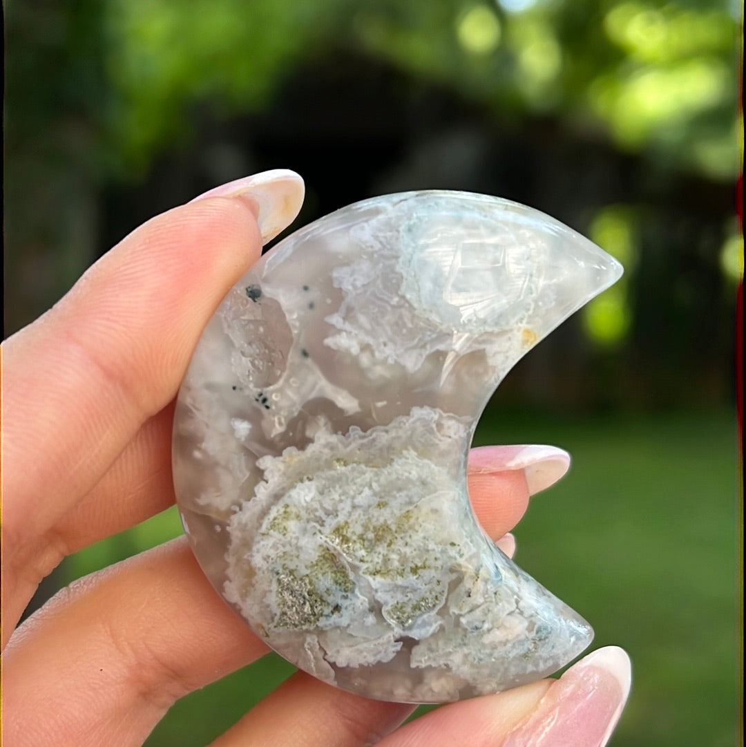 Flower Agate Moon (#9) - Simply Affinity