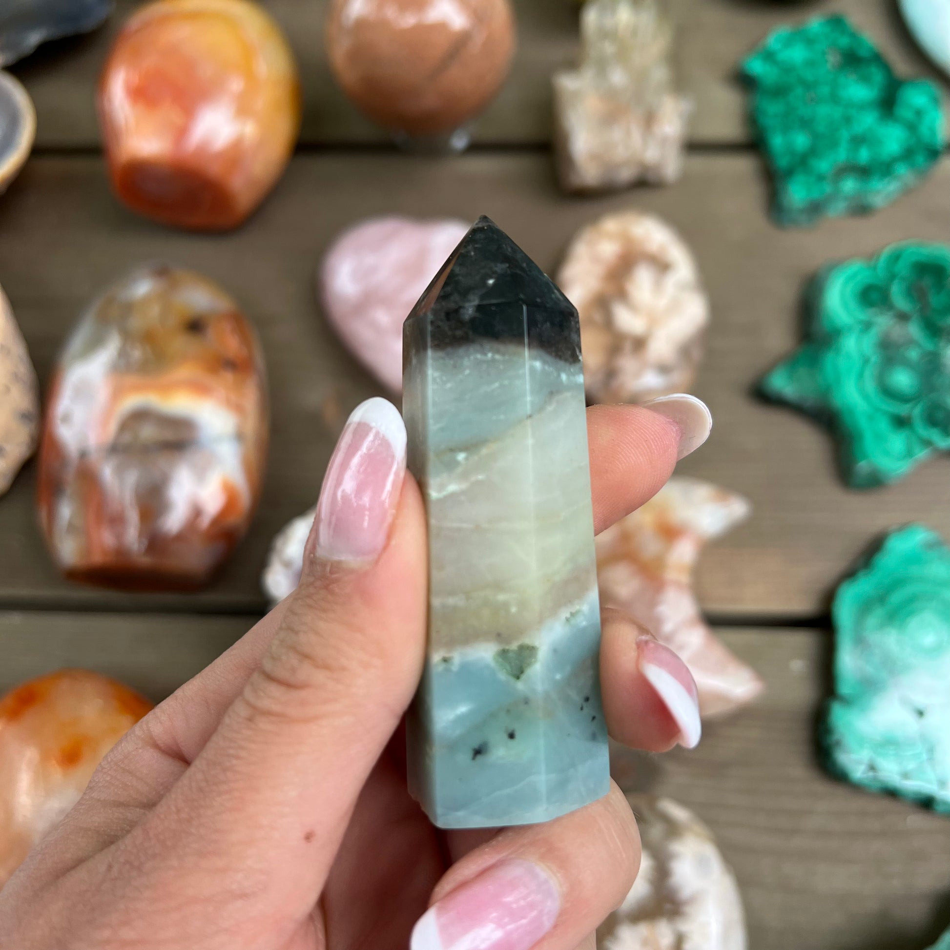 Amazonite Point (#3MTT) - Simply Affinity