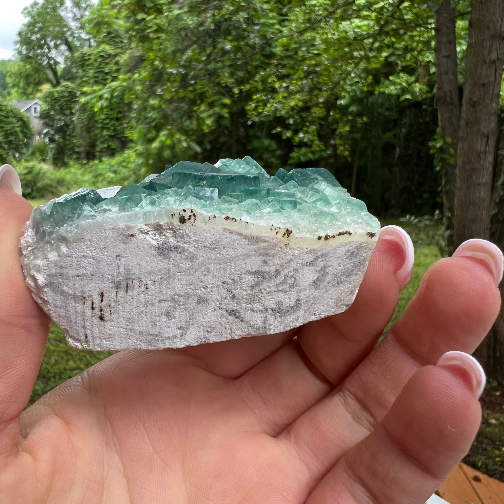 Raw Cubic Fluorite Cluster (#11) - Simply Affinity