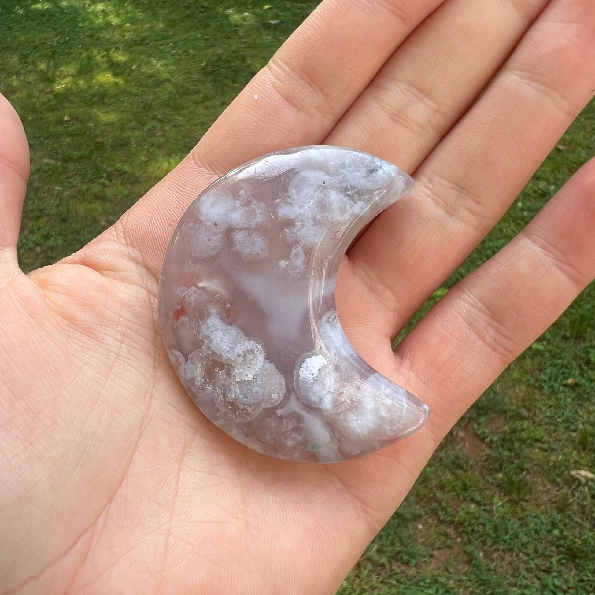 Flower Agate Moon (#12) - Simply Affinity