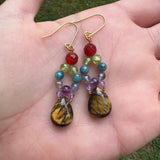 Rainbow Tiger's Eye Earrings - Ready to Ship - Simply Affinity