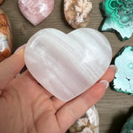Pink Mangano Calcite Heart - FLUORESCENT (#1) - Simply Affinity