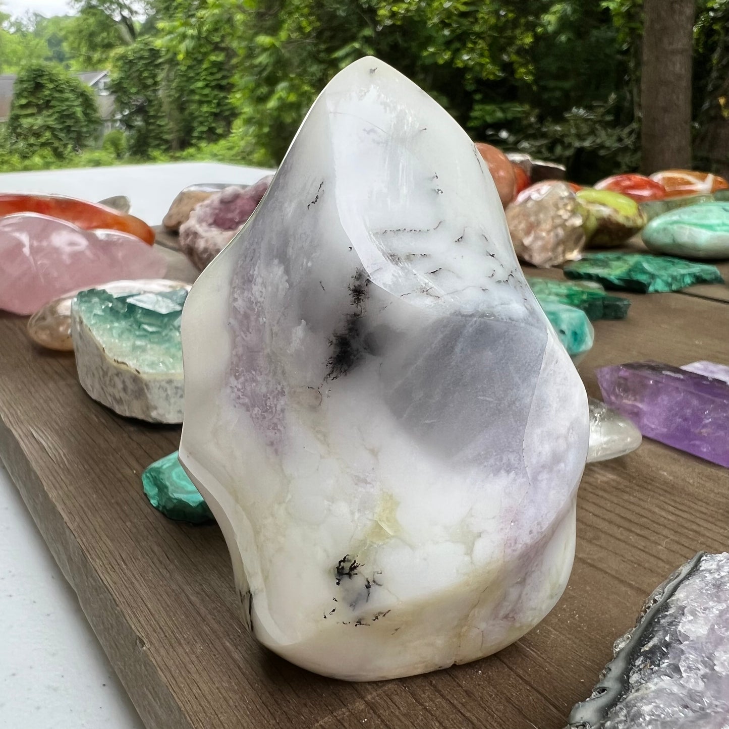 Purple Dendritic Opal Flame (#1) - Simply Affinity