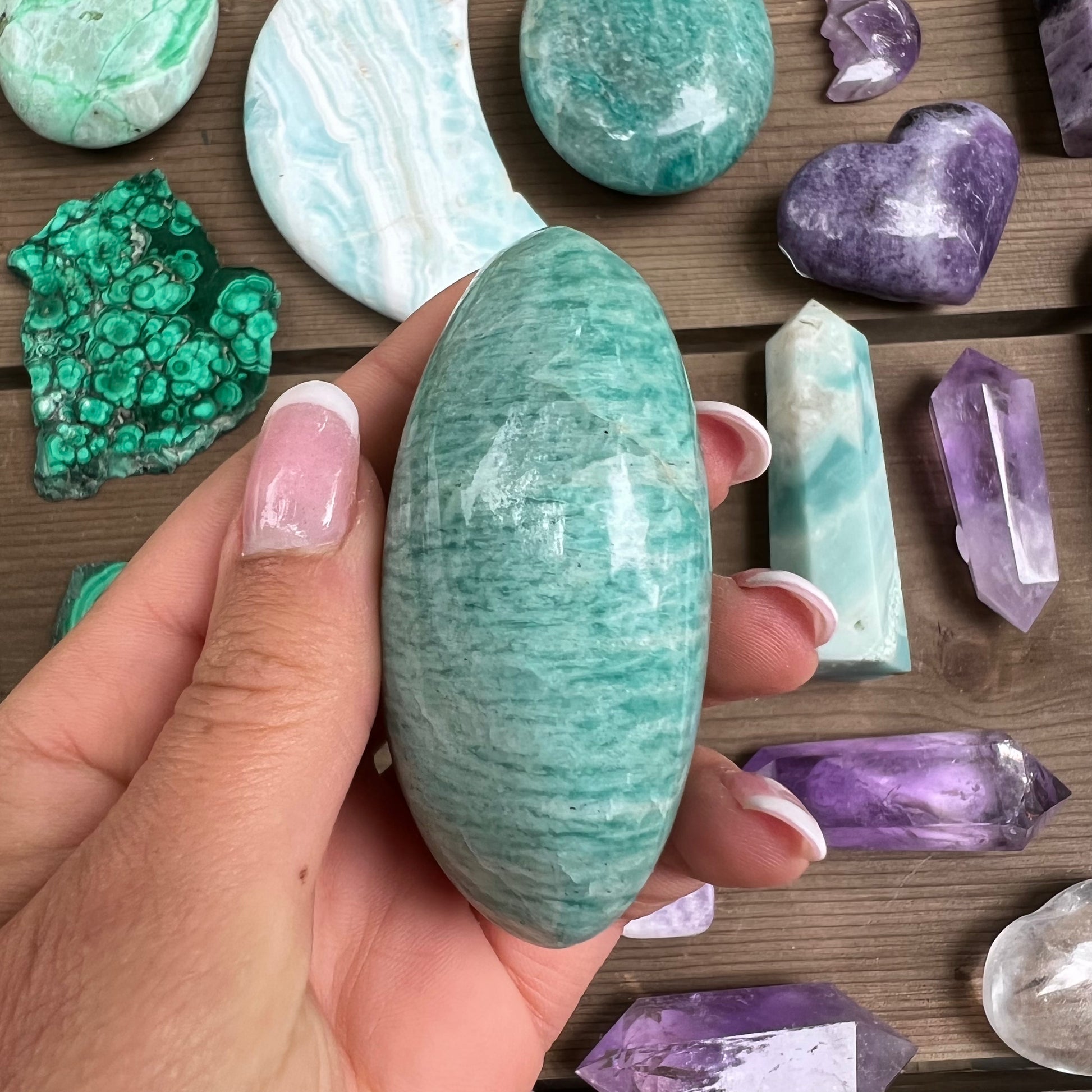 Amazonite Palm Stone (#10) - Simply Affinity