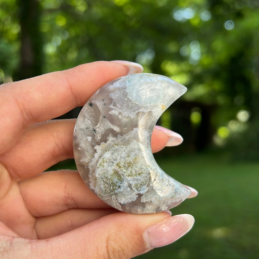 Flower Agate Moon (#9) - Simply Affinity