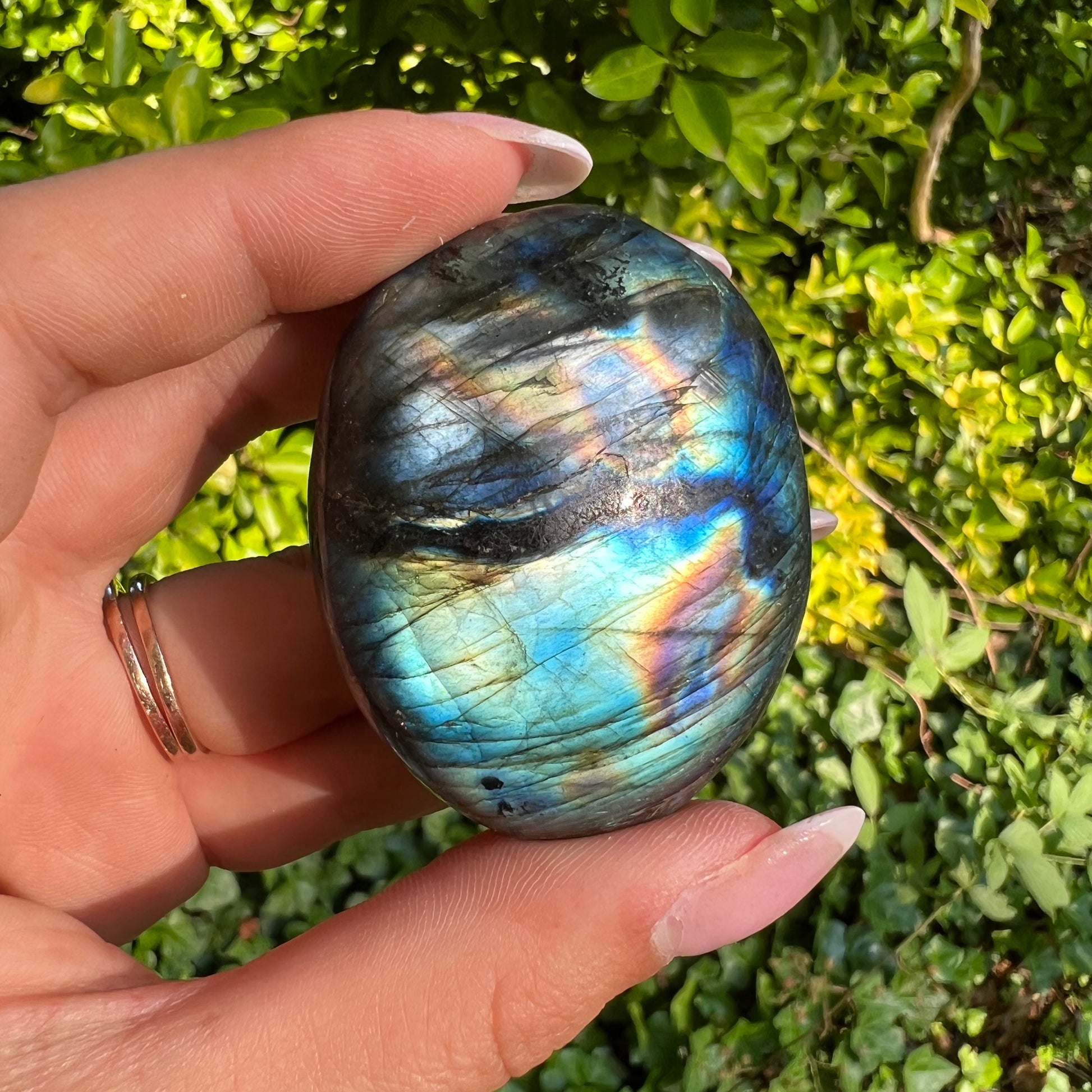 Labradorite Palm Stone (#290) - Simply Affinity