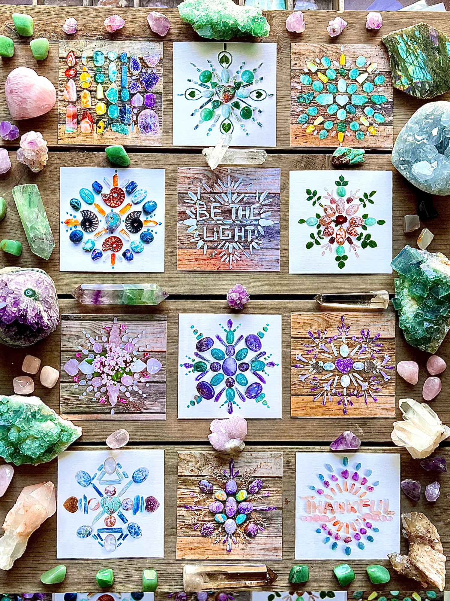 8x8 Crystal Grid Art Prints - Simply Affinity