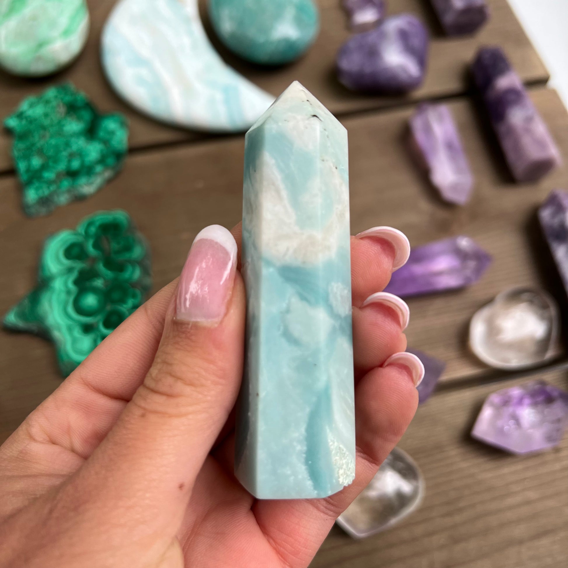Amazonite Point (#2MTT) - Simply Affinity