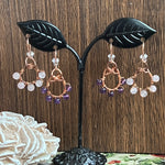 Lucky Amethyst or Rose Quartz Earrings - Simply Affinity