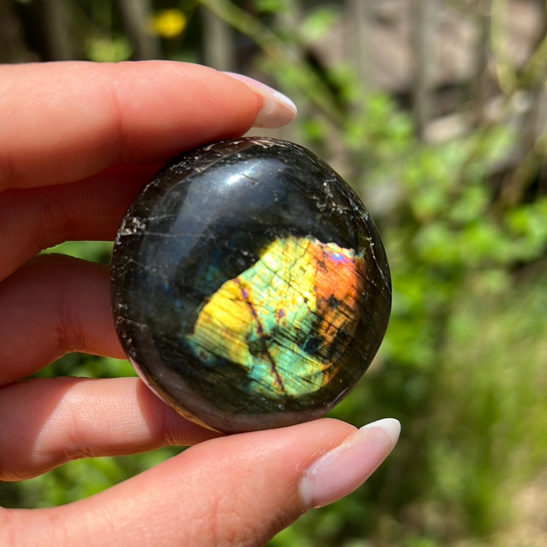 Labradorite Palm Stone (#123) - Simply Affinity