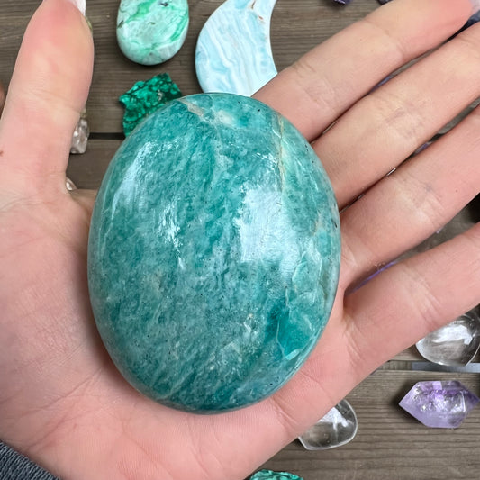 Amazonite Palm Stone (#15) - Simply Affinity