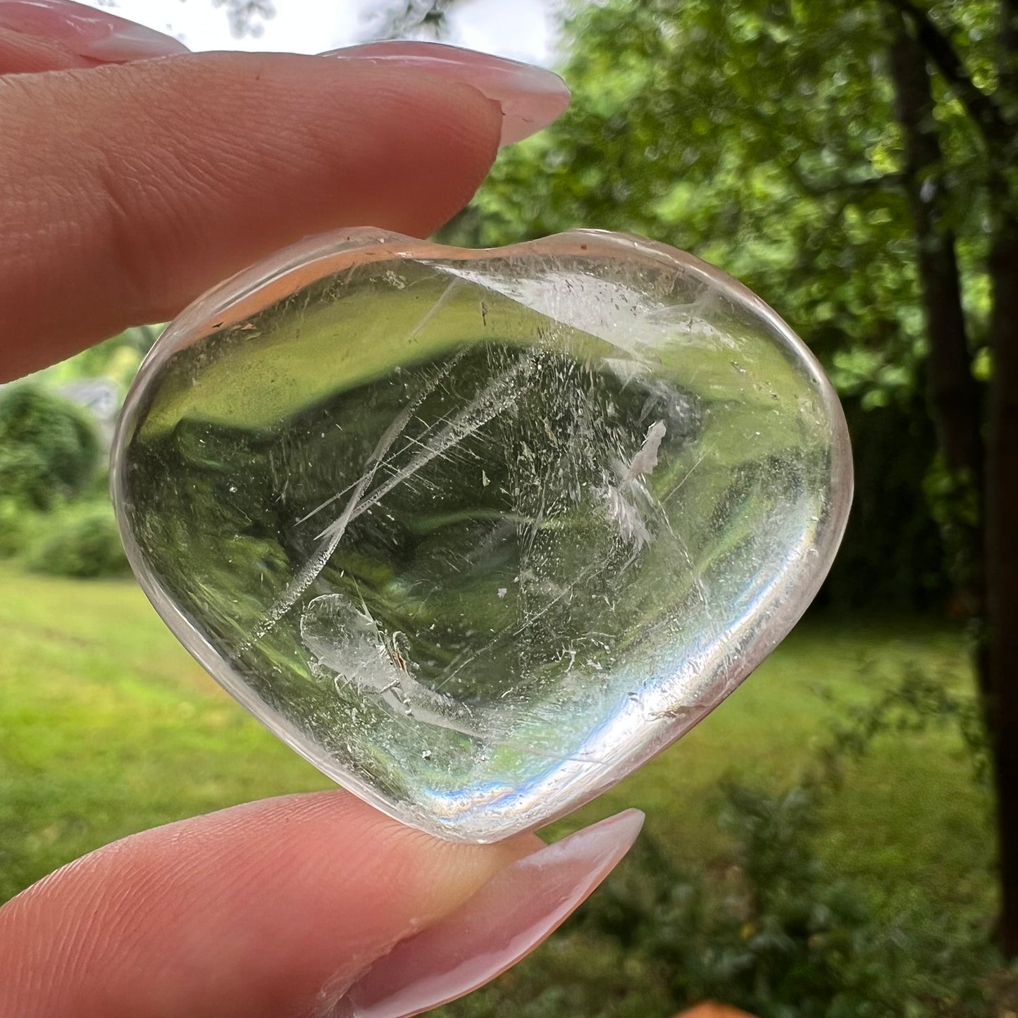 Mini Clear Quartz Heart (#1) - Simply Affinity