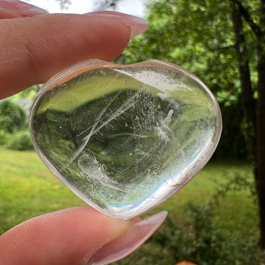 Mini Clear Quartz Heart (#1) - Simply Affinity