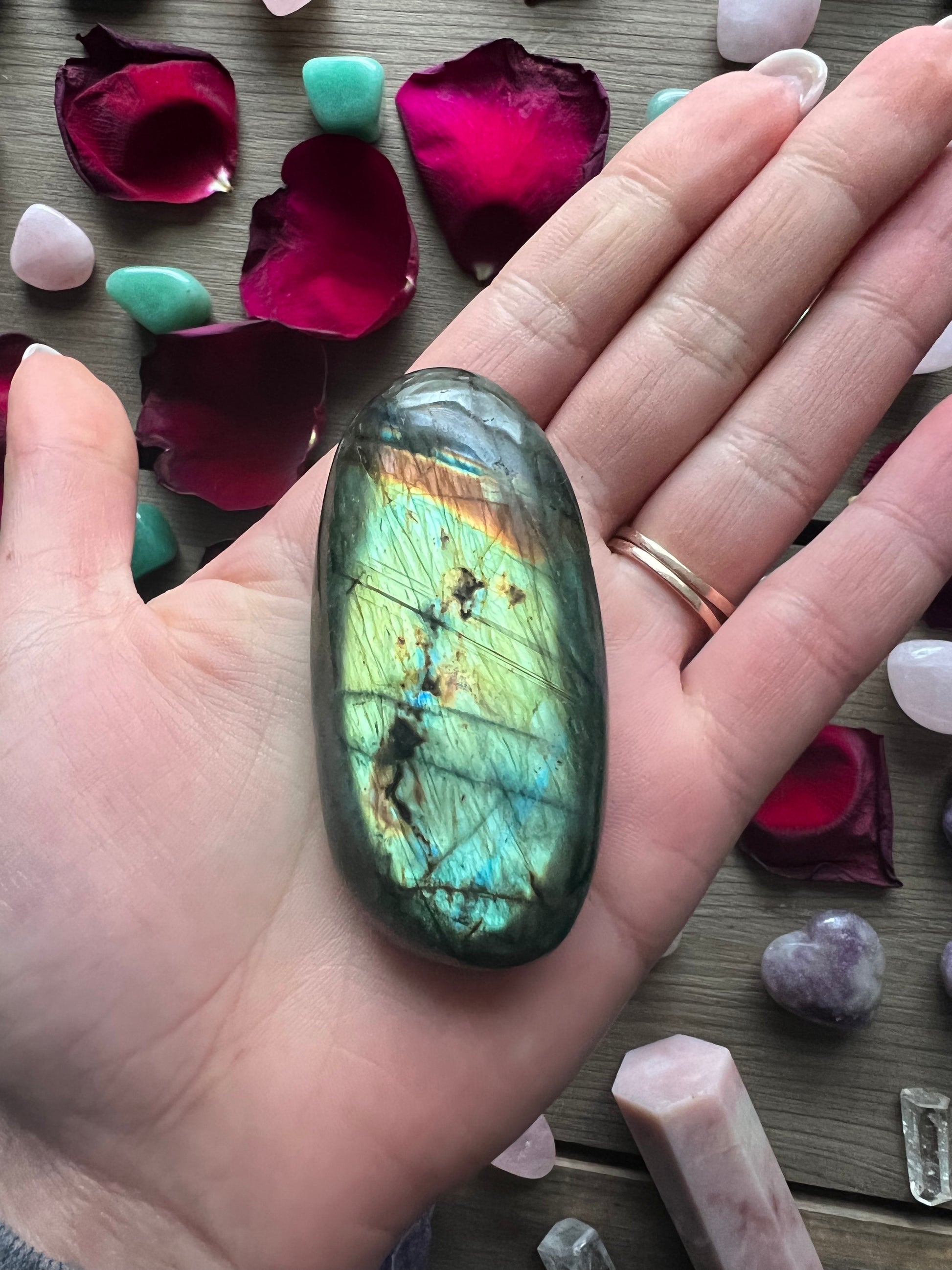 Labradorite Palm Stone (#88E) - Simply Affinity