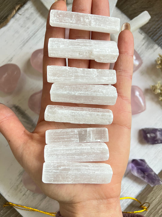 Selenite Stick (1 piece intuitively chosen) - Simply Affinity