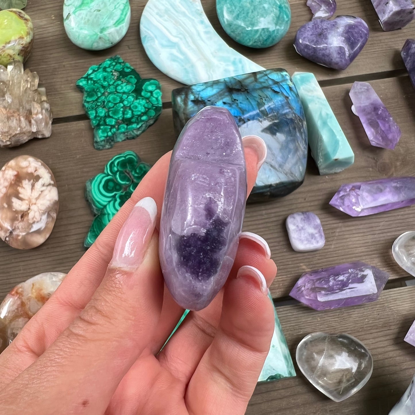 Lepidolite Heart (#1) - Simply Affinity
