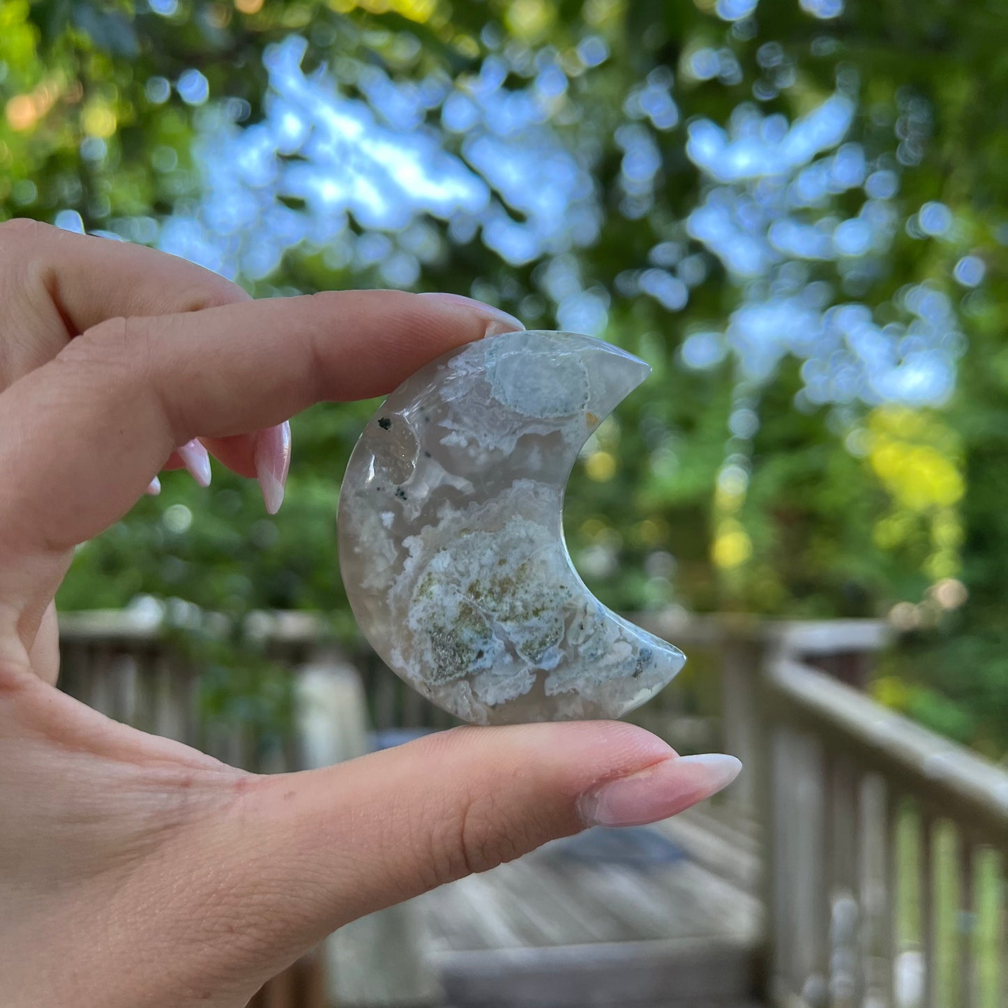 Flower Agate Moon (#9) - Simply Affinity
