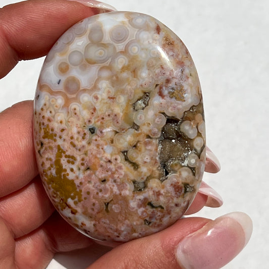 Ocean Jasper Palm Stone (#41e) - Simply Affinity