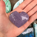 Lepidolite Heart (#1) - Simply Affinity