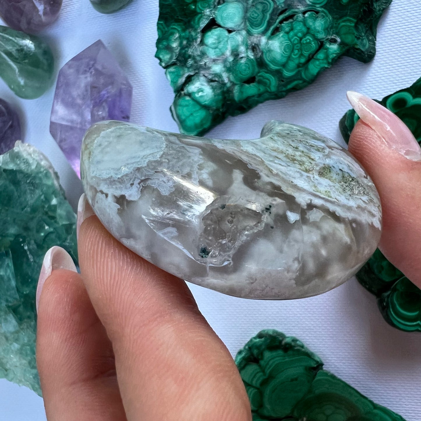 Flower Agate Moon (#9) - Simply Affinity
