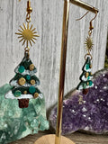 Christmas Trees with Ornaments Polymer Clay Earrings - Simply Affinity