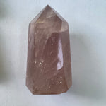 Rose Quartz Point with Rainbow Inclusions(#7) - Simply Affinity