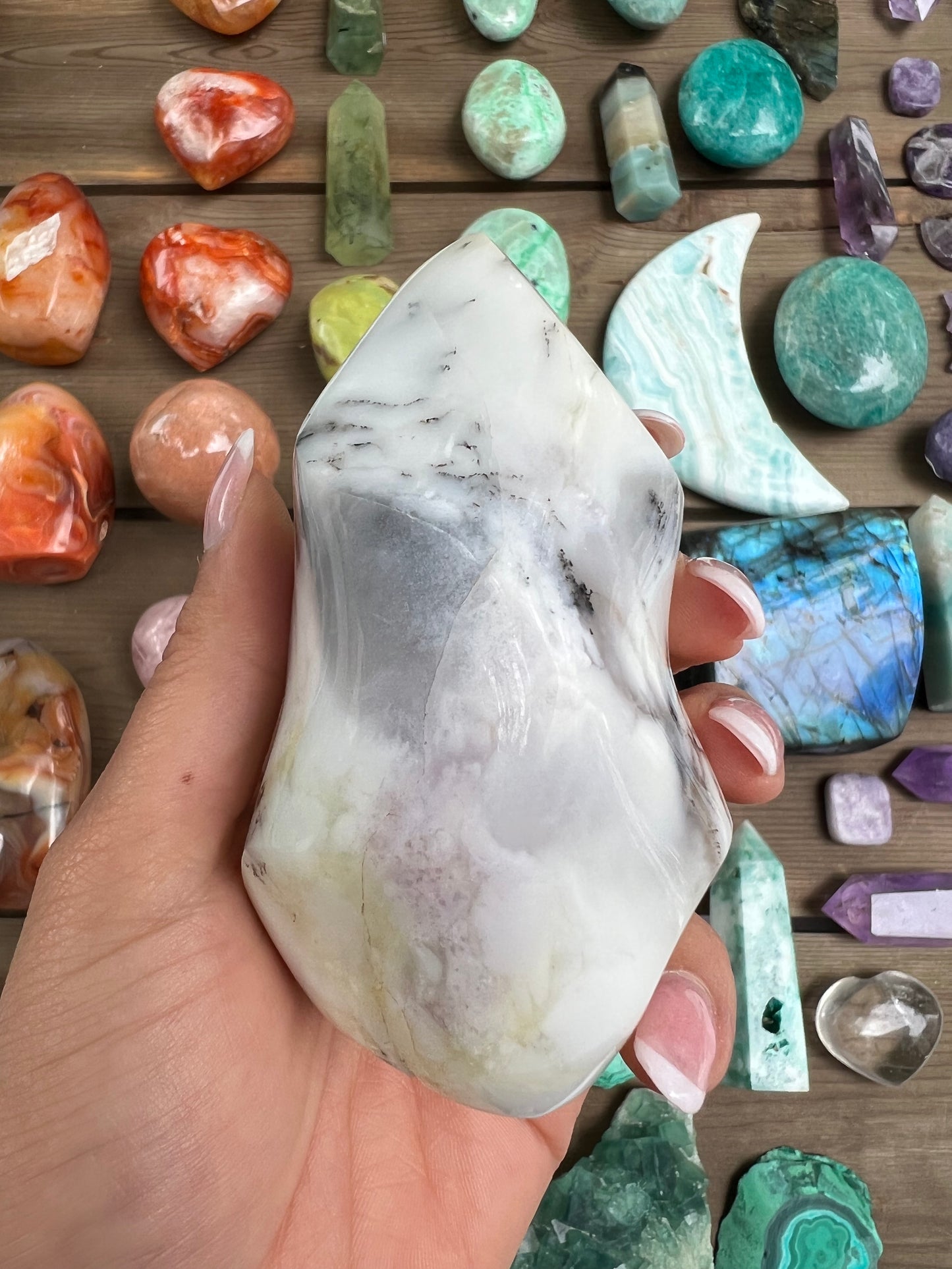Purple Dendritic Opal Flame (#1) - Simply Affinity