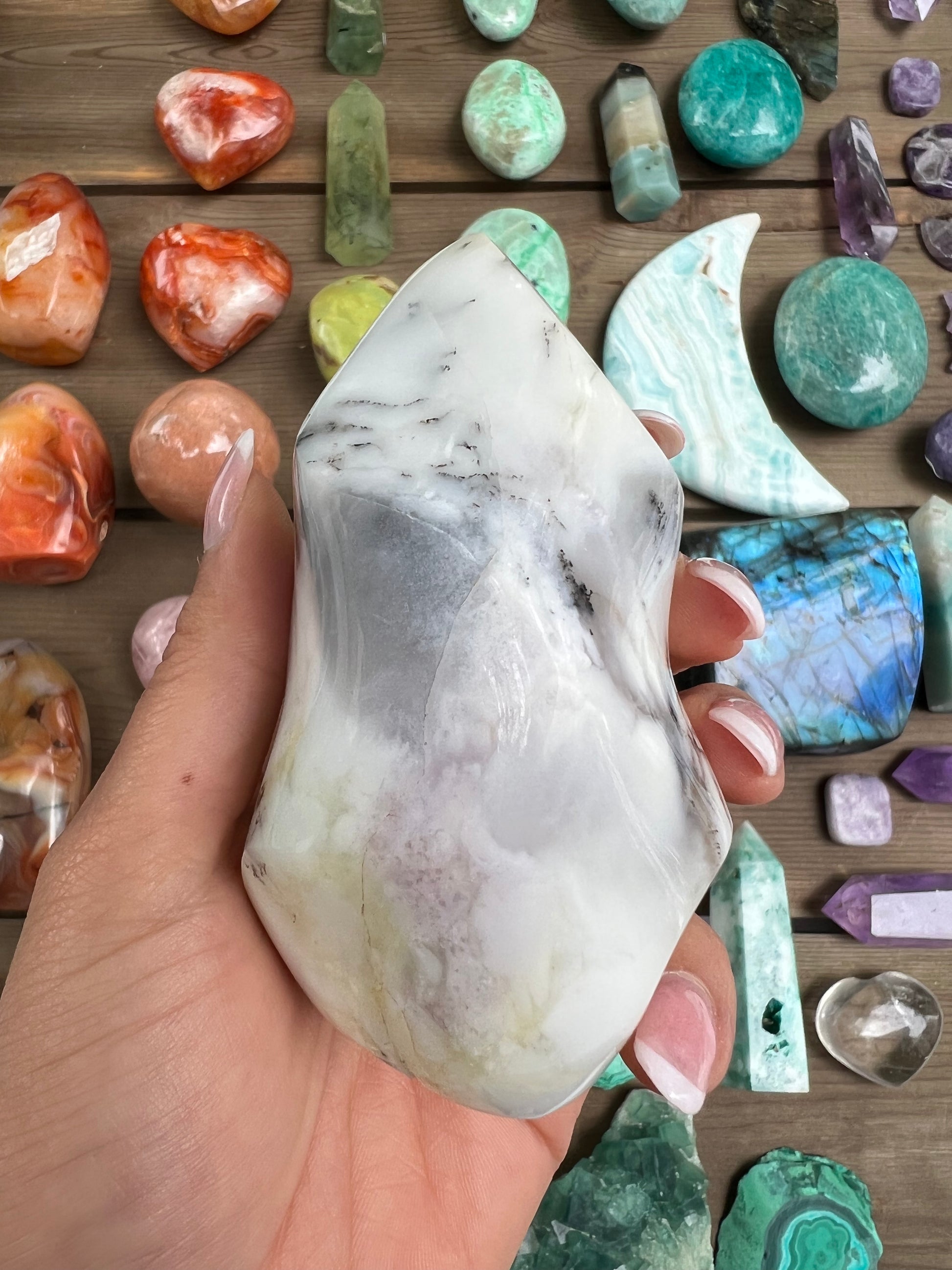 Purple Dendritic Opal Flame (#1) - Simply Affinity