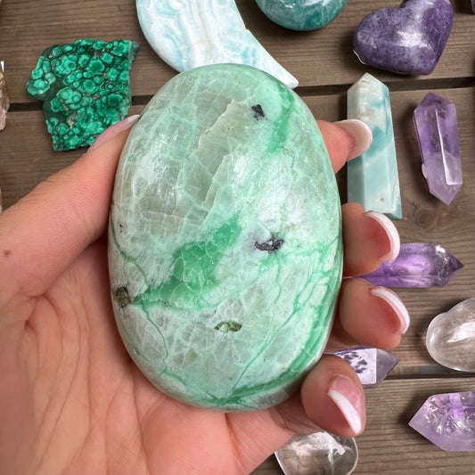 Garnierite Palm Stone (#9) - Simply Affinity