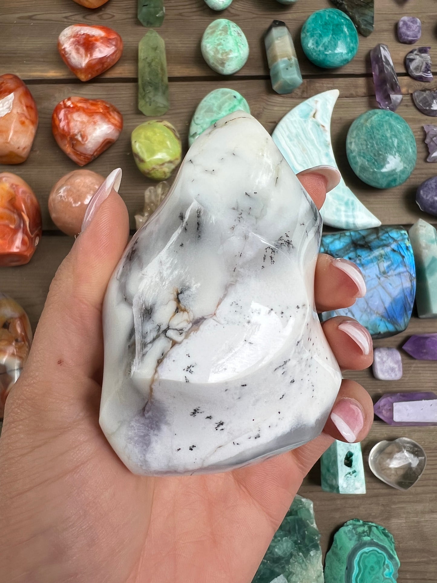 Purple Dendritic Opal Flame (#1) - Simply Affinity