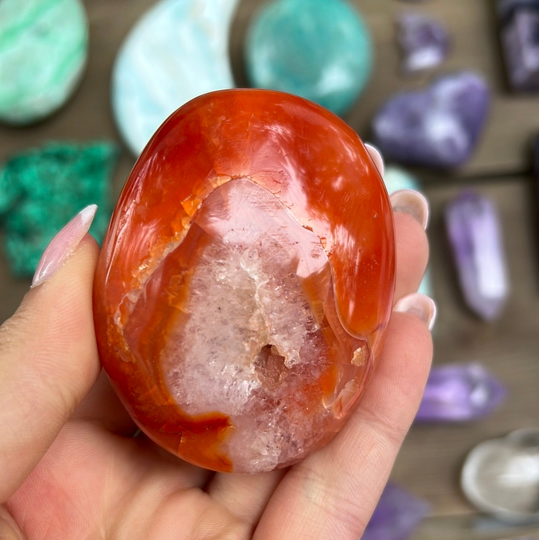 Carnelian Palm Stone (#10) - Simply Affinity
