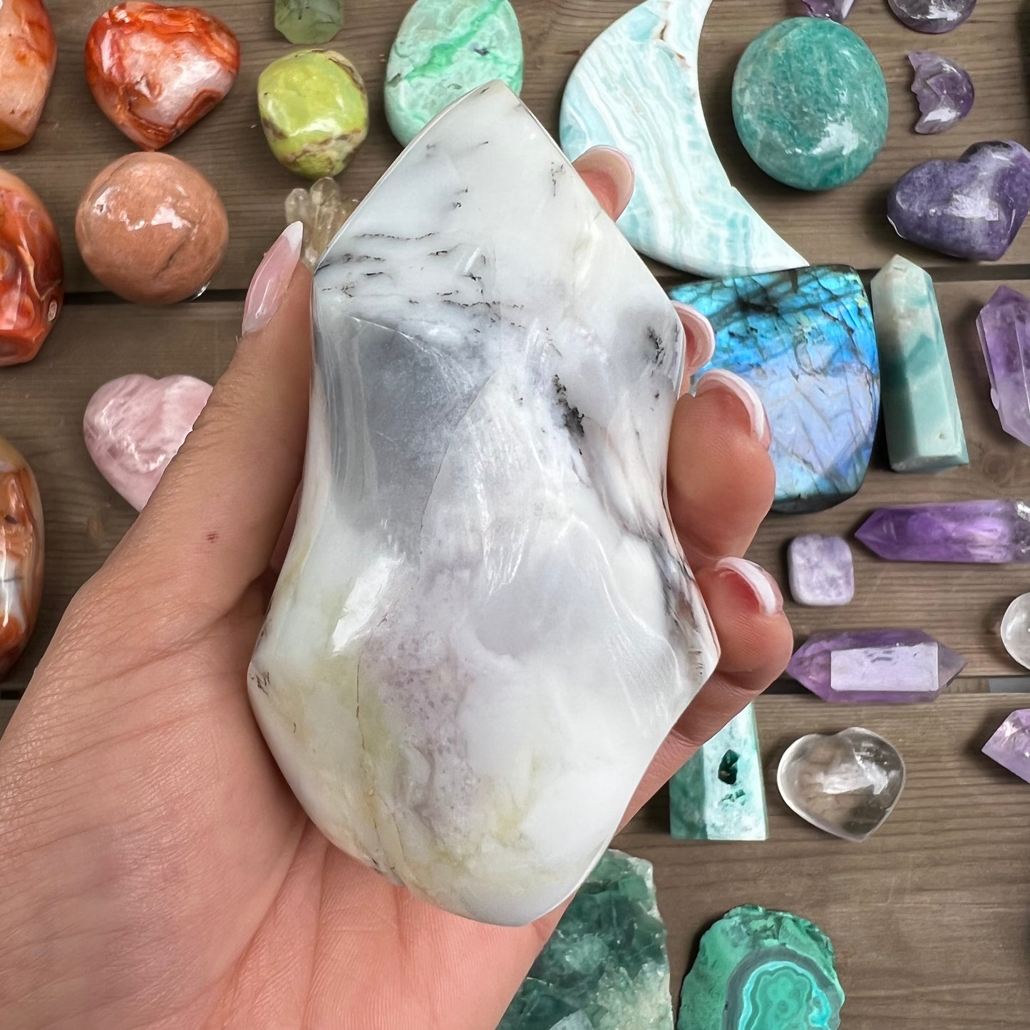 Purple Dendritic Opal Flame (#1) - Simply Affinity