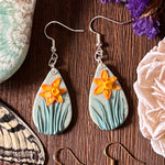 Daffodil Earrings - Hand-Sculpted - Simply Affinity