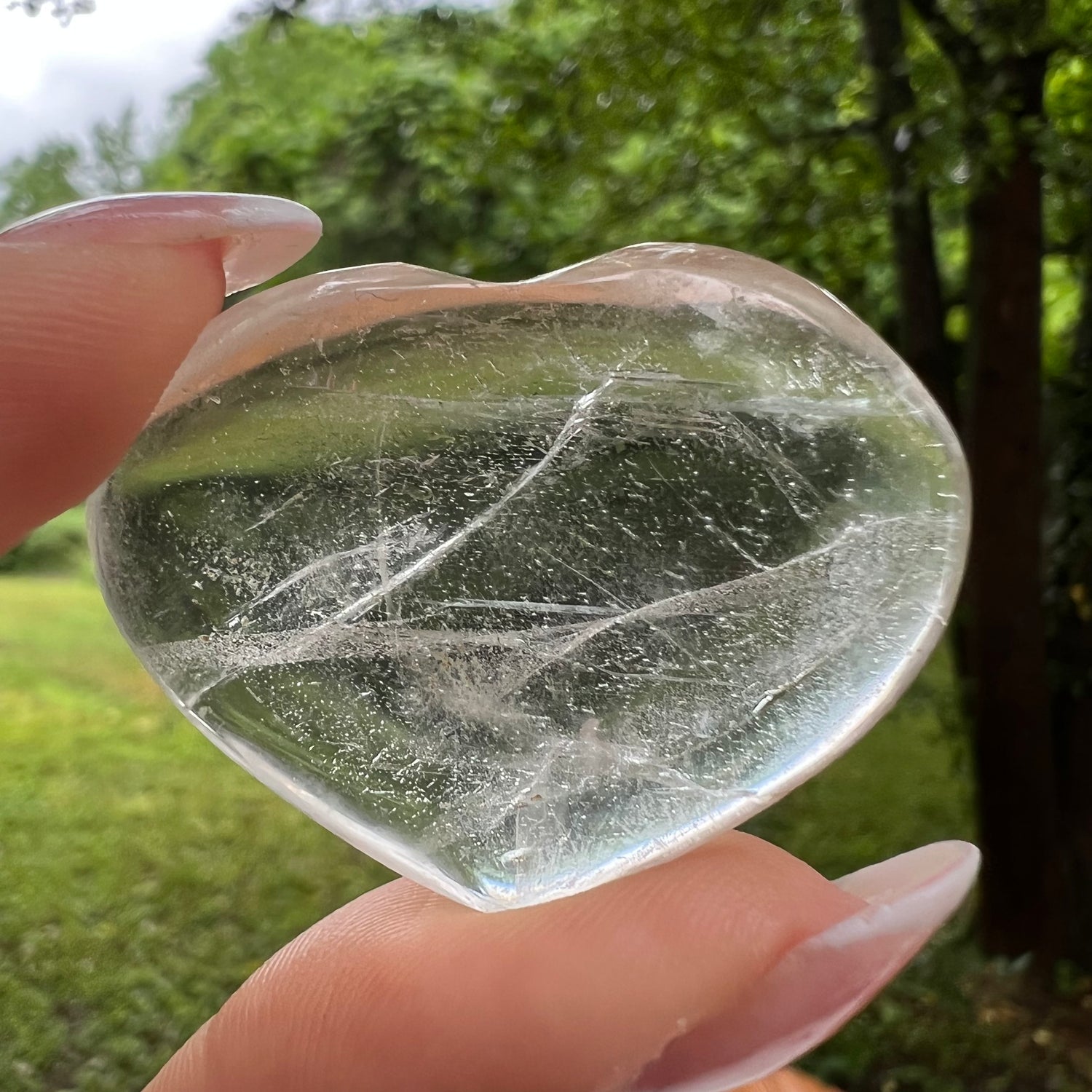 Mini Clear Quartz Heart (#2) - Simply Affinity