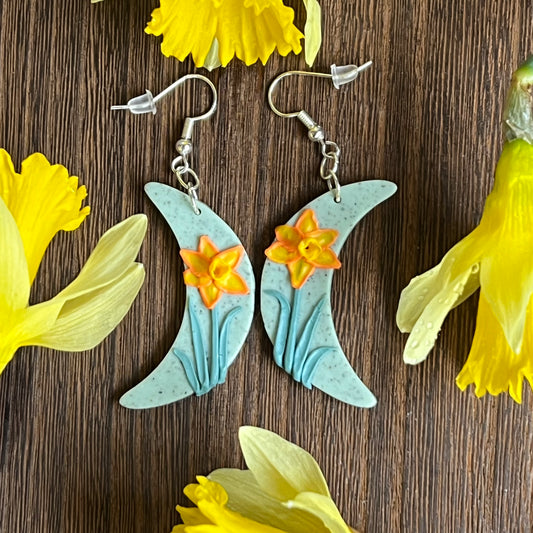 Daffodil Moon Earrings - Simply Affinity