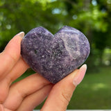 Lepidolite Heart (#3) - Simply Affinity