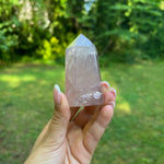 Rose Quartz Point with Rainbow Inclusions(#7) - Simply Affinity