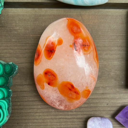 Carnelian Palm Stone (#9) - Simply Affinity