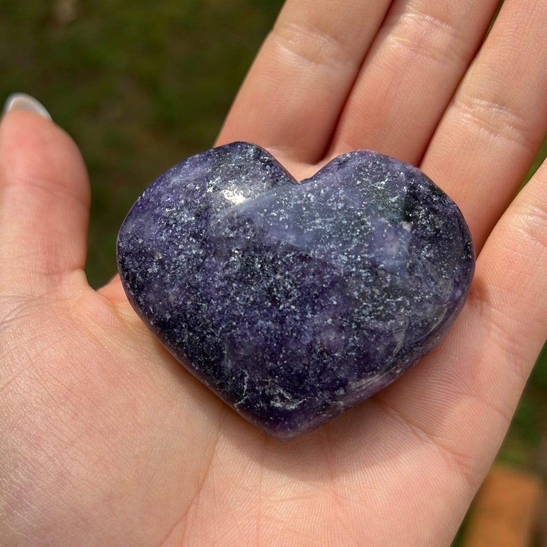 Lepidolite Heart (#3) - Simply Affinity