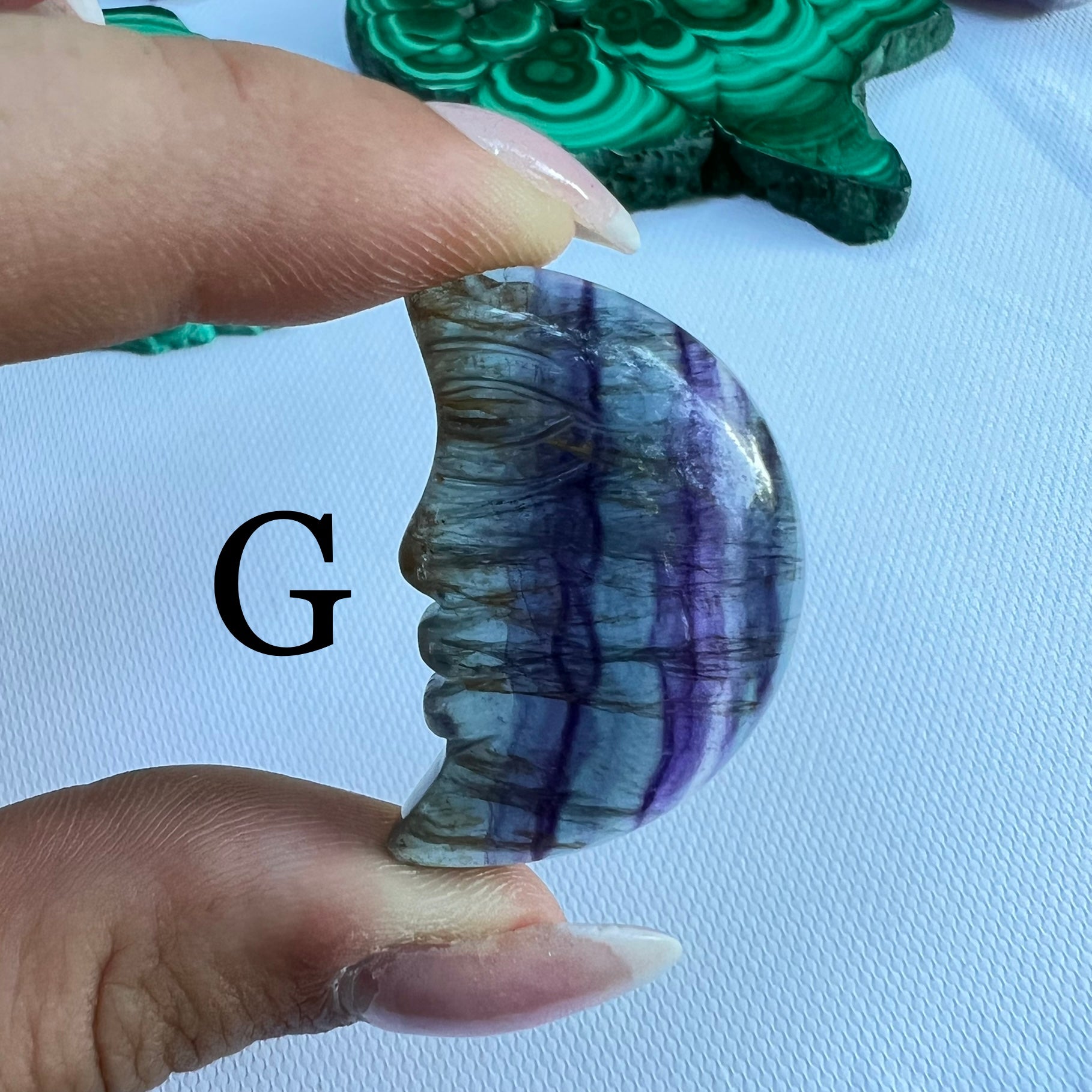 Rainbow Fluorite Moons (Choose your Favorites) - Simply Affinity