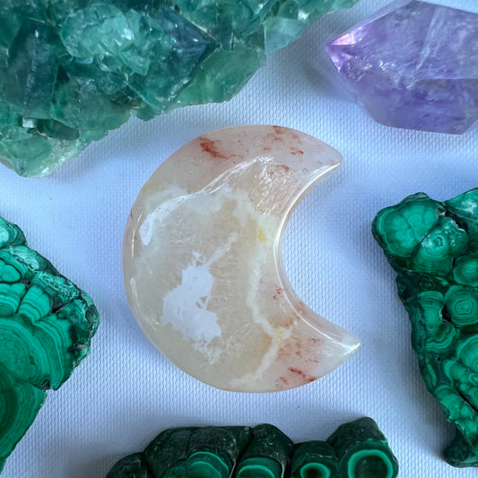 Flower Agate Moon (#10) - Simply Affinity