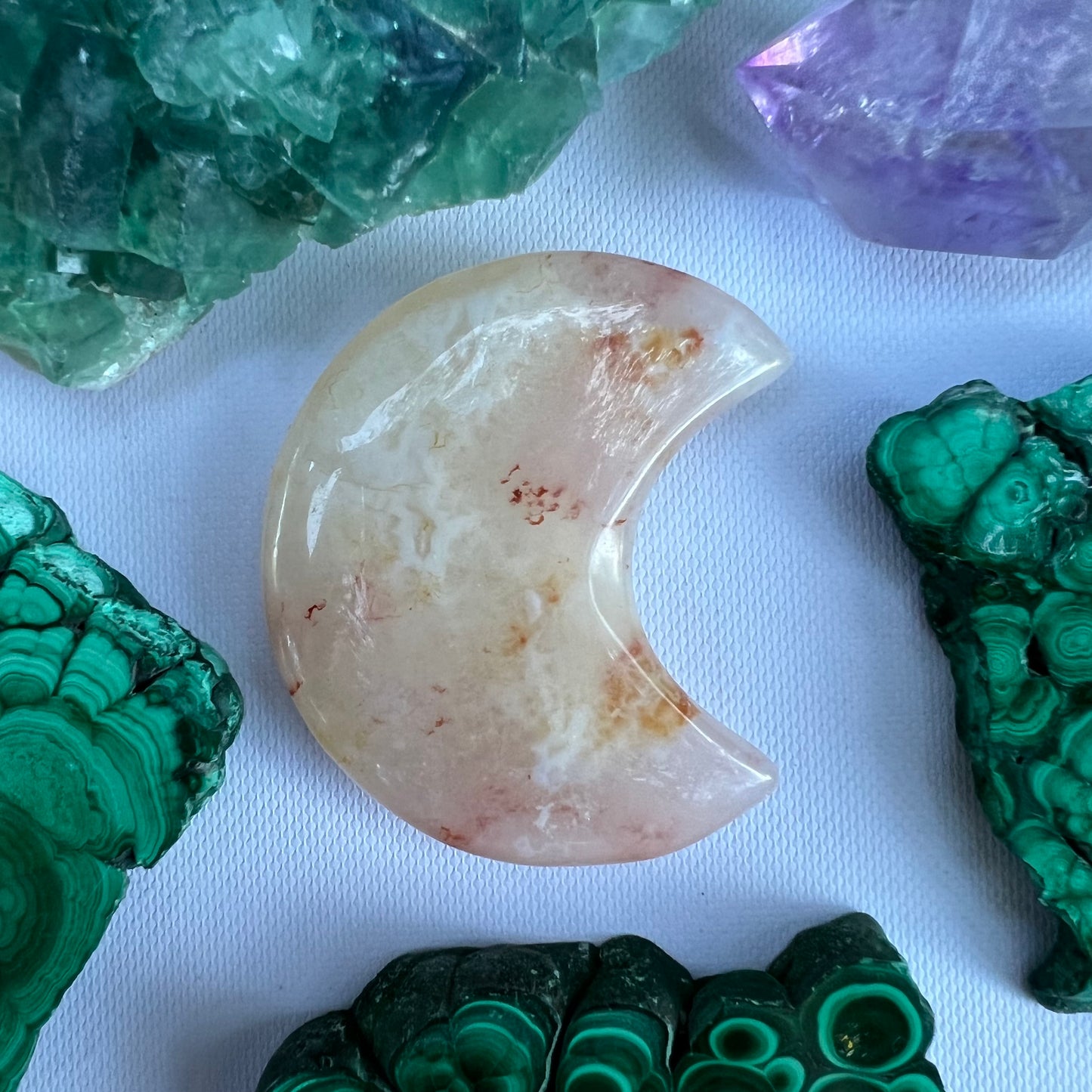 Flower Agate Moon (#10) - Simply Affinity